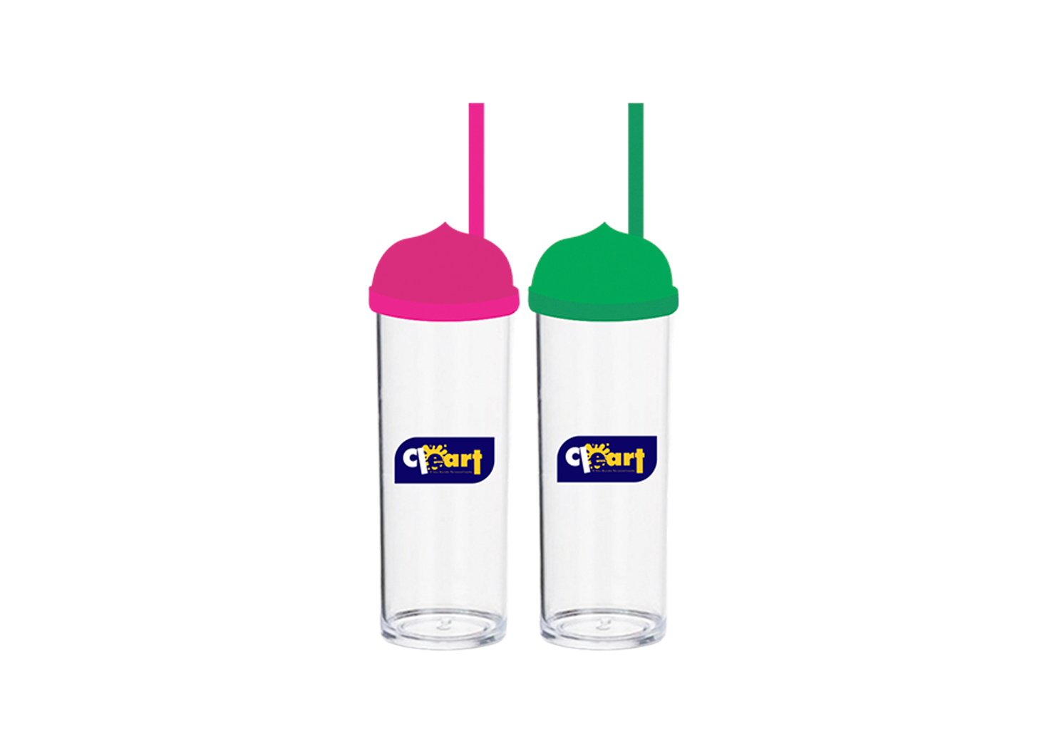 Copo Long com Tampa e canudo 300ml