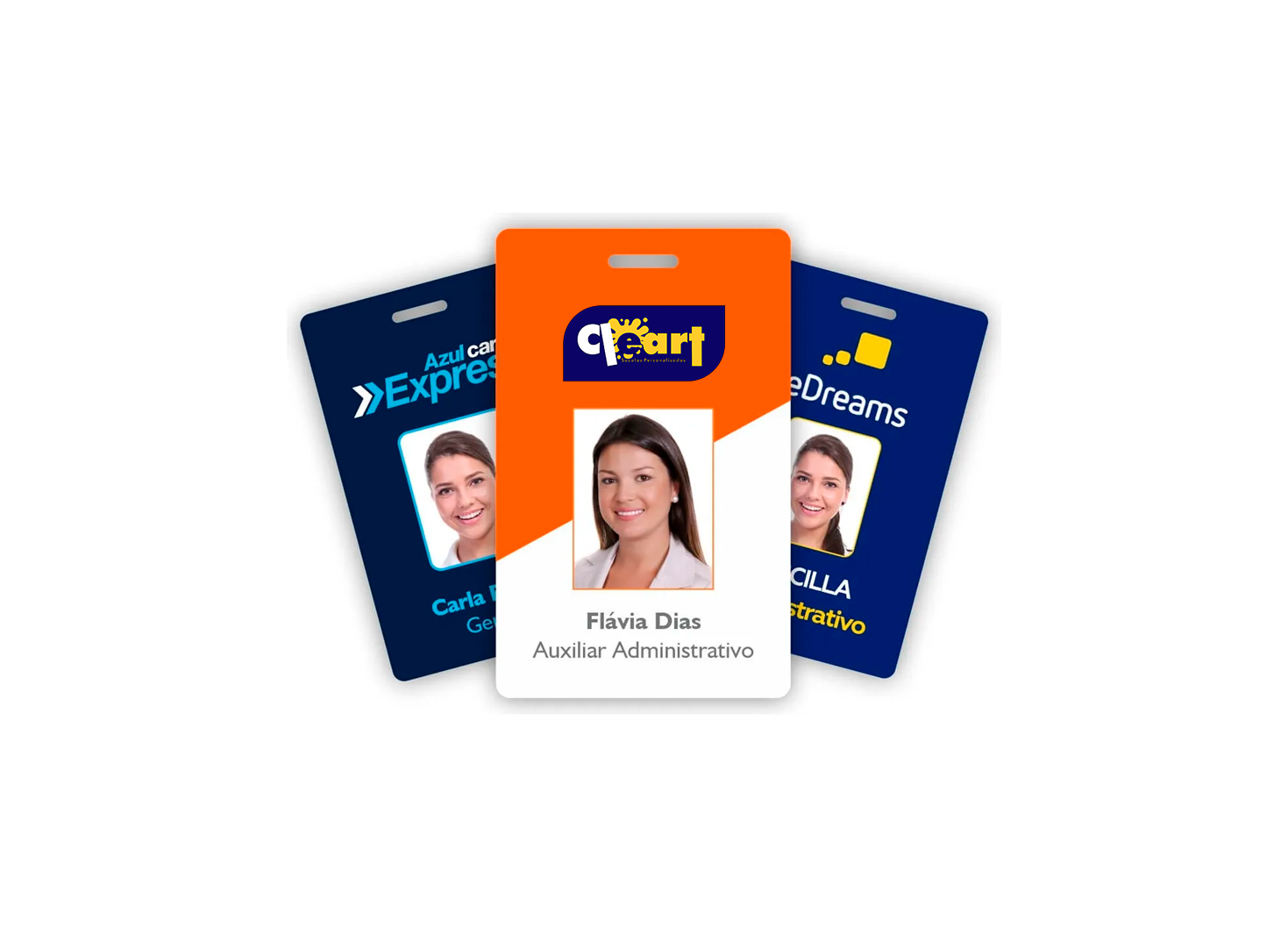 Crachá Personalizado Em Pvc + Tirante
