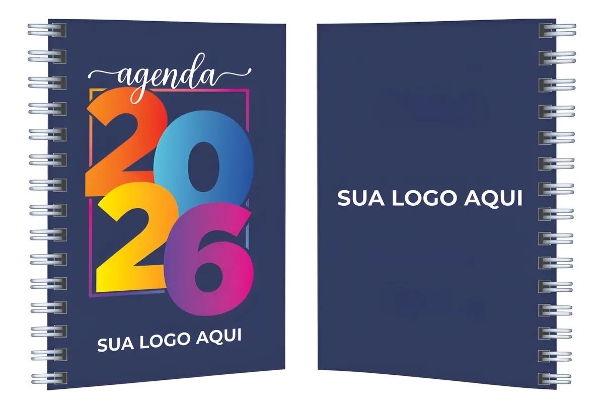 Agendas Personalizadas C Sua Logo Nome Brinde Empresa