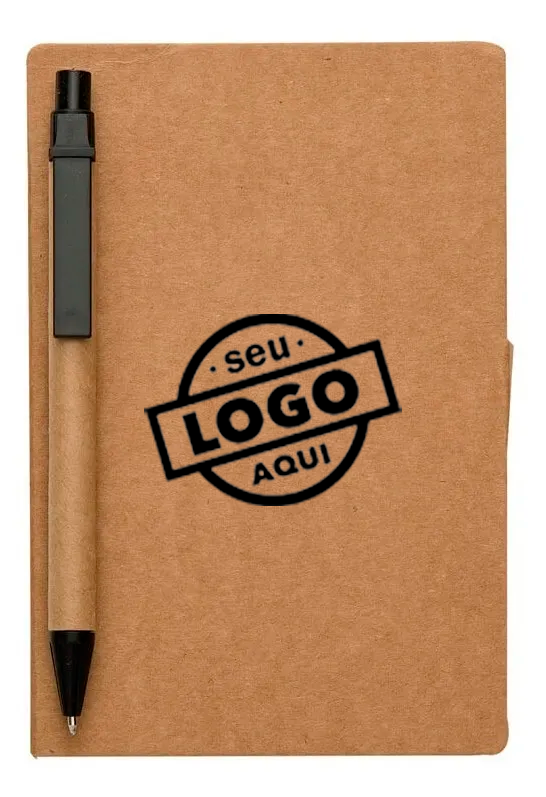 Bloco De Anotações Ecológico Com Caneta