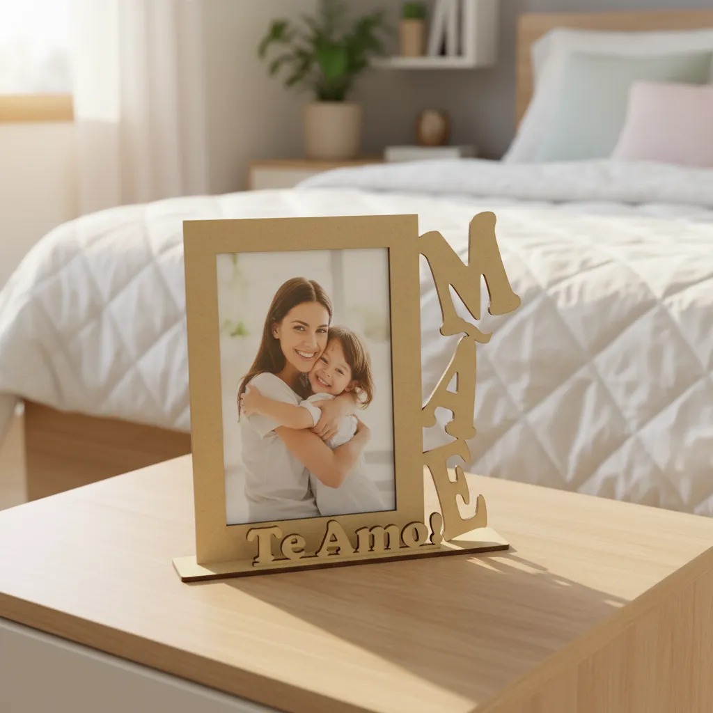 Porta Retratos Dia Das Mães Família Personalizado Mdf