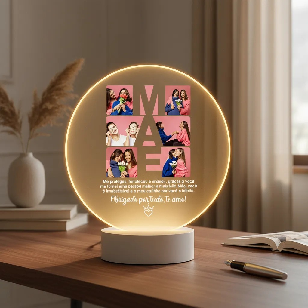 Luminária Abajur Dia Das Mães