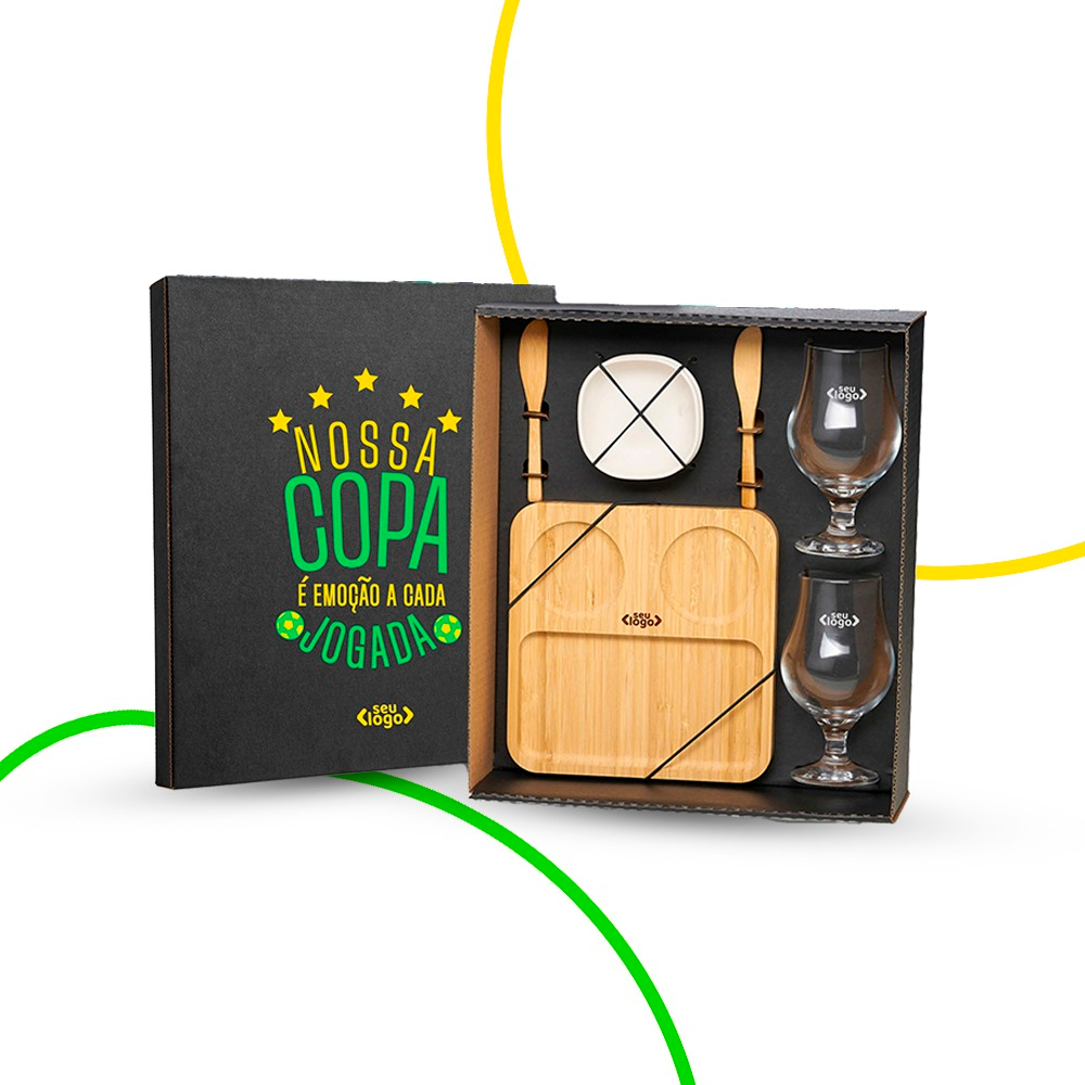 Kit petisco e taças