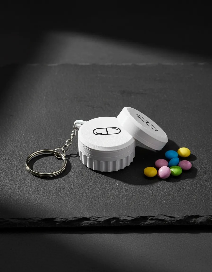Chaveiro Porta Remédio / Impressão 3d